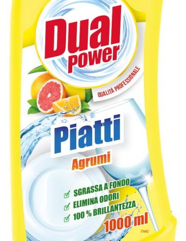dual power detersivo per piatti e stoviglie - 1 litro - agrumi: tuttocasashop.it: pulizia e cura della casa