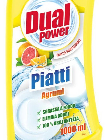 dual power detersivo per piatti e stoviglie - 1 litro - agrumi: tuttocasashop.it: pulizia e cura della casa