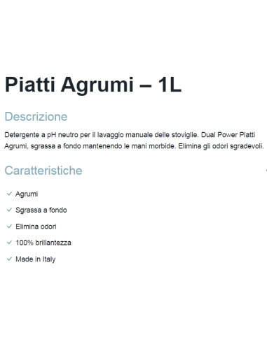 dual power detersivo per piatti e stoviglie - 1 litro - agrumi: tuttocasashop.it: pulizia e cura della casa