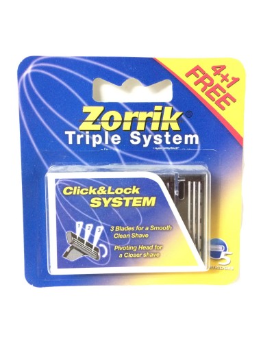 zorrik trilama ricambio testine 5pz compatibili con sistema gillette sensor: tuttocasashop.it: igiene e cura della persona