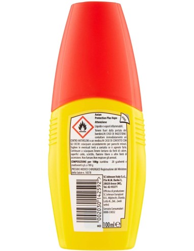 autan insetto repellente vapo 100ml - multinsetto - protection plus: tuttocasashop.it: igiene e cura della persona