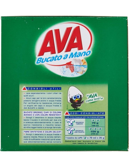 ava detersivo per bucato a mano in polvere 380g: tuttocasashop.it: prodotti per bucato e tessuti