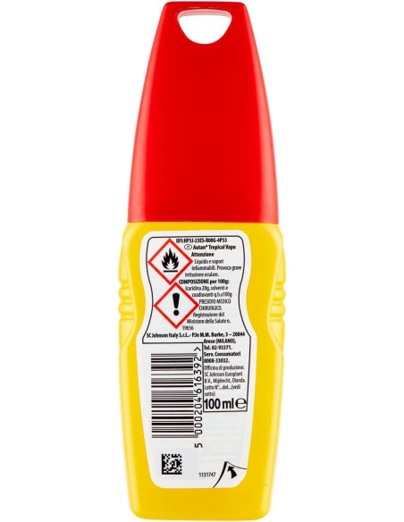 autan insetto repellente vapo 100ml - tropical - zanzare comuni e tropicali: tuttocasashop.it: igiene e cura della persona