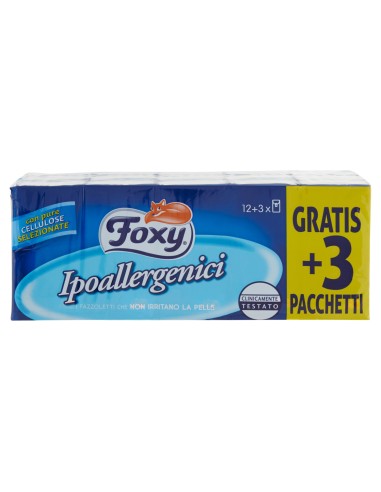 foxy fazzolettini di carta da naso - 15 pacchetti da 9 pezzi: tuttocasashop.it: carta & monouso