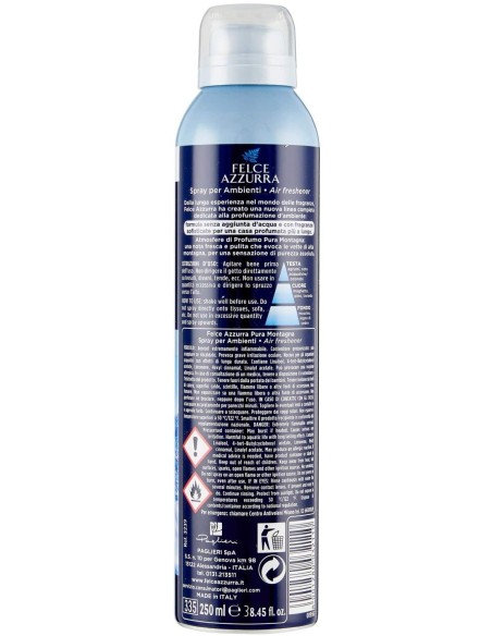 felce azzurra aria di casa deodorante - spray 250ml - pura montagna: tuttocasashop.it: pulizia e cura della casa