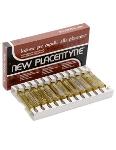 new placentyne lozione capelli rinforzante alla placenta - 12 fiale da 10ml: tuttocasashop.it: igiene e cura della persona