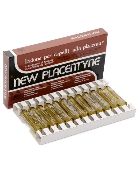 new placentyne lozione capelli rinforzante alla placenta - 12 fiale da 10ml: tuttocasashop.it: igiene e cura della persona