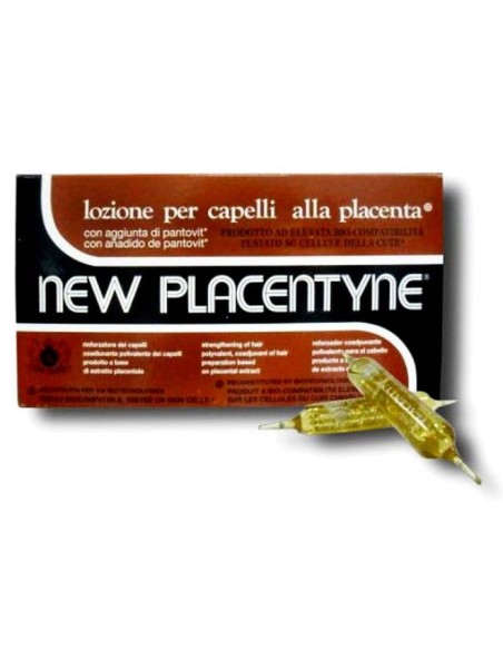new placentyne lozione capelli rinforzante alla placenta - 12 fiale da 10ml: tuttocasashop.it: igiene e cura della persona