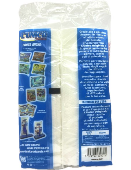 l'unico panno catturapolvere - 30 x 50 cm - 20 pezzi - compatibile swiffer: tuttocasashop.it: pulizia e cura della casa