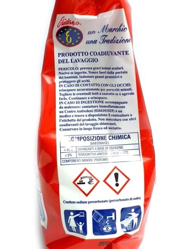 eridano perborato in polvere sbiancante 750g - additivo: tuttocasashop.it: prodotti per bucato e tessuti