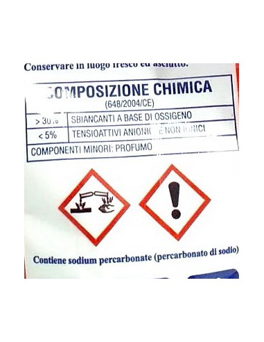 eridano perborato in polvere sbiancante 750g - additivo: tuttocasashop.it: prodotti per bucato e tessuti