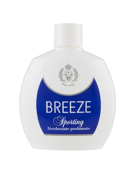breeze deodorante squeeze no-gas - 100ml - sporting - senza sali alluminio: tuttocasashop.it: igiene e cura della persona