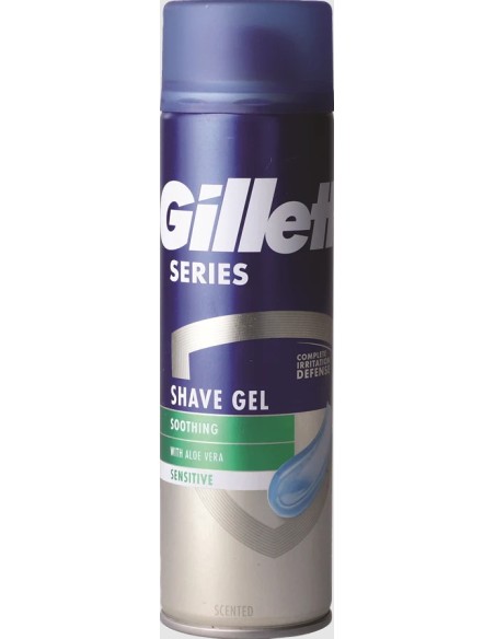 gillette series gel - schiuma da barba in gel - 200ml - per pelli sensibili: tuttocasashop.it: igiene e cura della persona