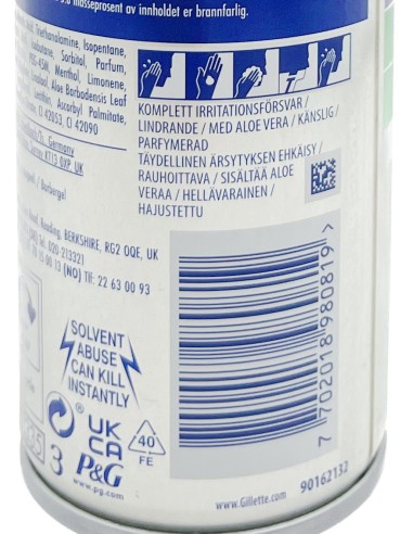 gillette series gel - schiuma da barba in gel - 200ml - per pelli sensibili: tuttocasashop.it: igiene e cura della persona