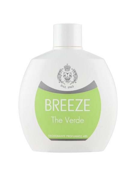 breeze deodorante squeeze no-gas - 100ml - the verde: tuttocasashop.it: igiene e cura della persona
