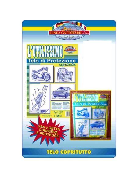 fatigati telo protettivo multiuso trasparente - 4x4 metri - copritutto: tuttocasashop.it: altro - bazar