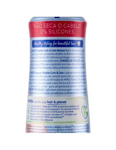 nivea hair spuma per capelli 150ml - flexible curl - capelli ricci: tuttocasashop.it: igiene e cura della persona