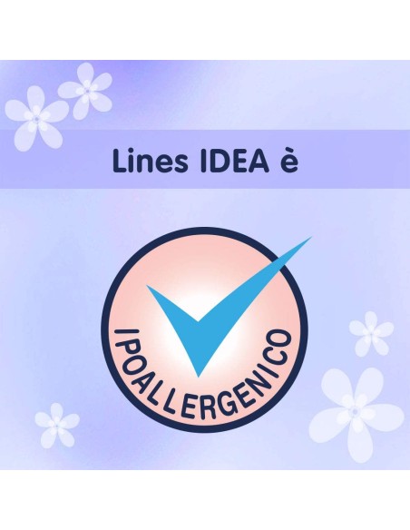 lines idea assorbenti notte extralungo - 14 pezzi - ipoallergenico: tuttocasashop.it: igiene e cura della persona