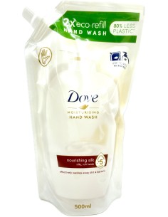 dove sapone liquido 500ml - silk - busta ecoricarica: tuttocasashop.it: igiene e cura della persona