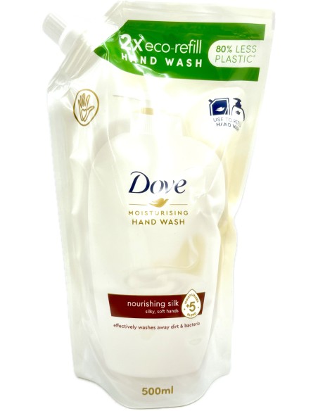 dove sapone liquido 500ml - silk - busta ecoricarica: tuttocasashop.it: igiene e cura della persona