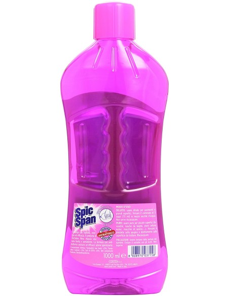 spic&span detergente liquido per pavimenti 1l - orchidea: tuttocasashop.it: pulizia e cura della casa