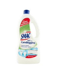 smac gel con candeggina 850ml - formula igienizzante - ultrabianco brillante: tuttocasashop.it: pulizia e cura della casa