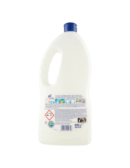 smac gel con candeggina 850ml - formula igienizzante - ultrabianco brillante: tuttocasashop.it: pulizia e cura della casa