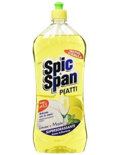 spic&span detersivo per piatti 1l - limone e menta: tuttocasashop.it: pulizia e cura della casa