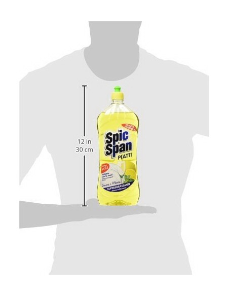 spic&span detersivo per piatti 1l - limone e menta: tuttocasashop.it: pulizia e cura della casa
