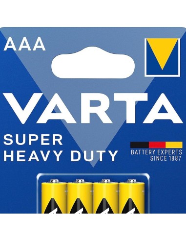 varta superlife pile formato aaa ministilo zinco carbone 1.5v - 4 pezzi: tuttocasashop.it: altro - bazar