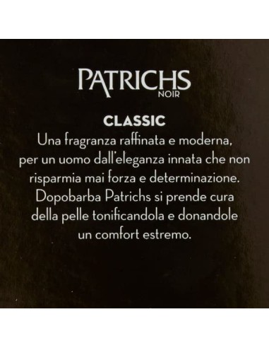 patrichs noir after shave lozione dopobarba 100ml - classic: tuttocasashop.it: igiene e cura della persona