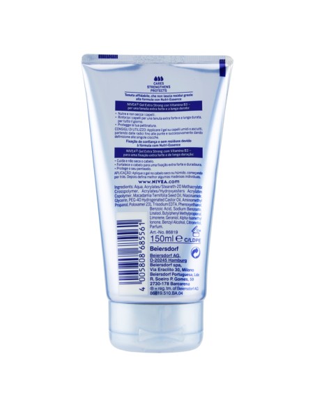 nivea hair gel per capelli tubo 150ml - n.4 - extra forte: tuttocasashop.it: igiene e cura della persona