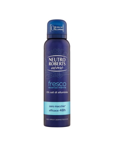neutro roberts deodorante spray 150ml - men - fresco - essenza marina: tuttocasashop.it: igiene e cura della persona