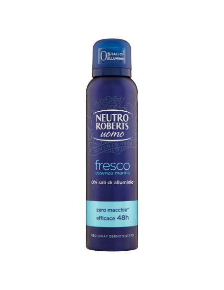 neutro roberts deodorante spray 150ml - men - fresco - essenza marina: tuttocasashop.it: igiene e cura della persona