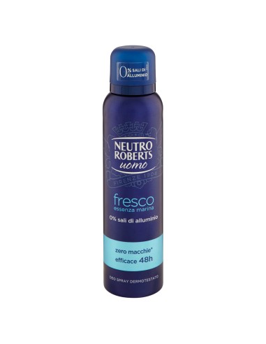 neutro roberts deodorante spray 150ml - men - fresco - essenza marina: tuttocasashop.it: igiene e cura della persona