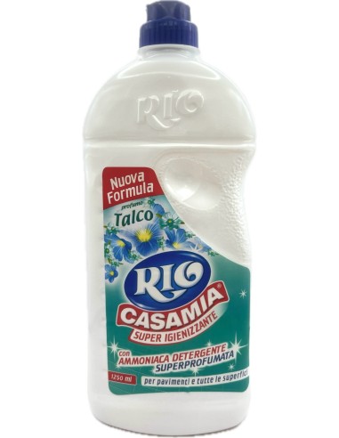 rio casamia 1250ml talco - pavimenti e superfici - con ammoniaca detergente: tuttocasashop.it: pulizia e cura della casa