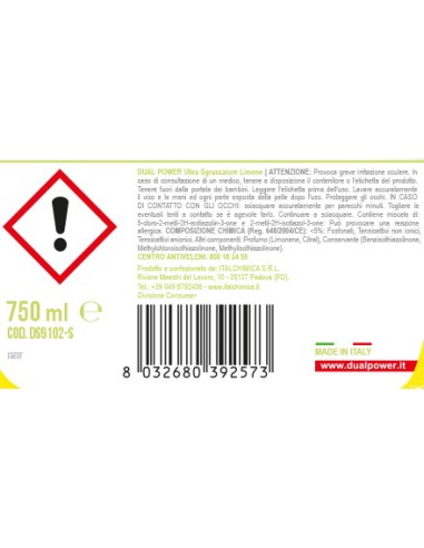dual power sgrassatore universale spray 750ml - limone: tuttocasashop.it: pulizia e cura della casa