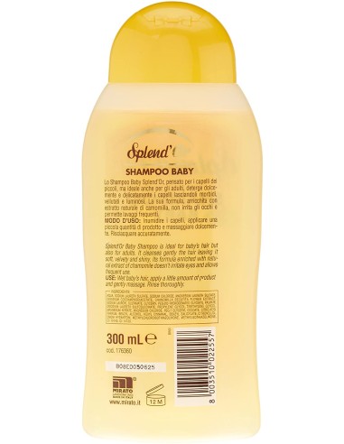 splend'or shampoo - 300ml - baby - camomilla - capelli morbidi e vellutati: tuttocasashop.it: igiene e cura della persona