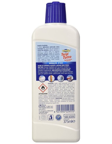 emulsio tergitutto sgrassatore 375ml - detergente multiuso: tuttocasashop.it: pulizia e cura della casa