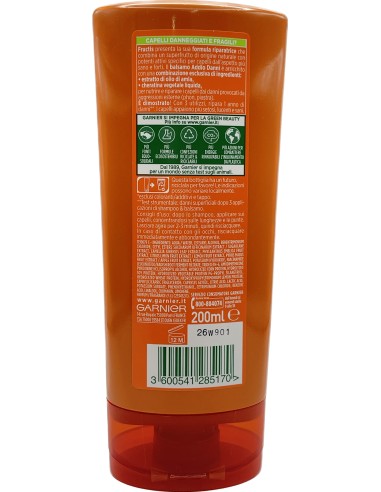 fructis balsamo per capelli - 200ml - addio danni - capelli danneggiati: tuttocasashop.it: igiene e cura della persona