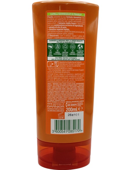 fructis balsamo per capelli - 200ml - addio danni - capelli danneggiati: tuttocasashop.it: igiene e cura della persona