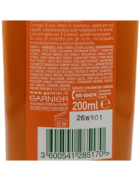 fructis balsamo per capelli - 200ml - addio danni - capelli danneggiati: tuttocasashop.it: igiene e cura della persona