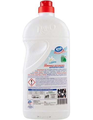 rio casamia 1250ml colonia - pavimenti e superfici con ammoniaca detergente: tuttocasashop.it: pulizia e cura della casa