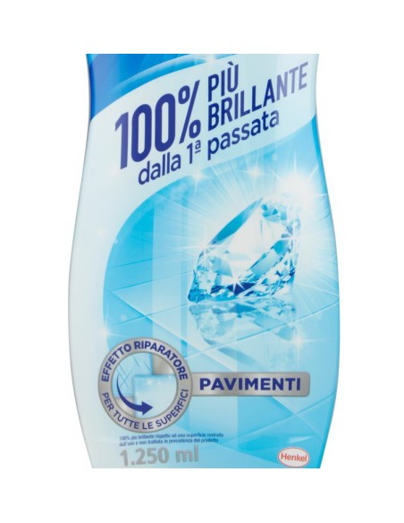 bref detergente liquido per pavimenti 1.25l - brillante - blu: tuttocasashop.it: pulizia e cura della casa