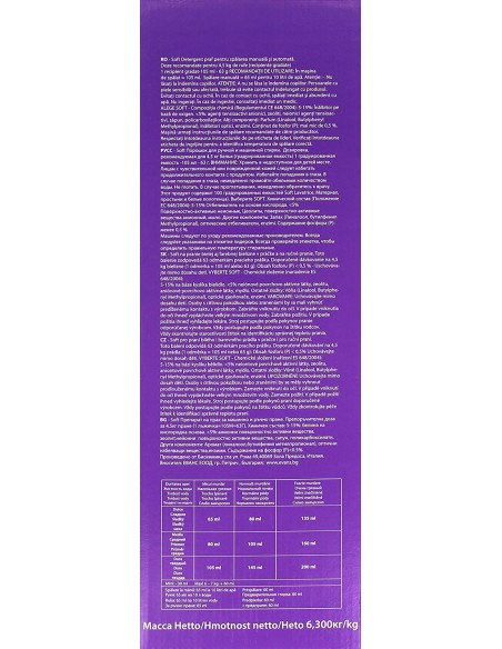 soft detersivo lavatrice in polvere fusto 105 misurini - lavanda: tuttocasashop.it: prodotti per bucato e tessuti