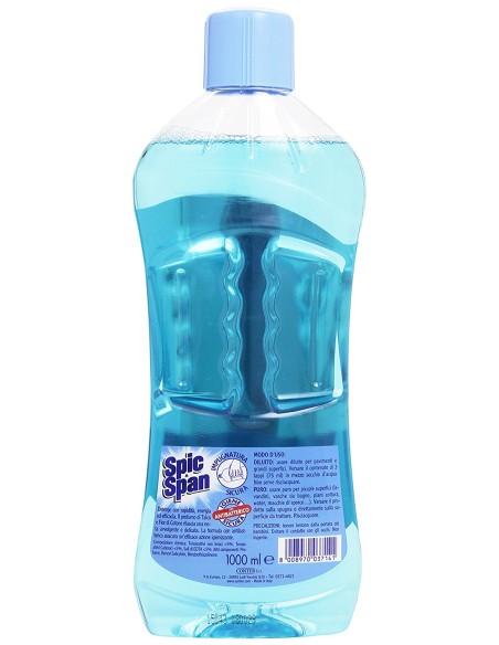spic&span detergente liquido per pavimenti 1l - talco: tuttocasashop.it: pulizia e cura della casa