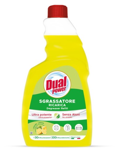 dual power sgrassatore universale spray 750ml - limone - ricarica: tuttocasashop.it: pulizia e cura della casa