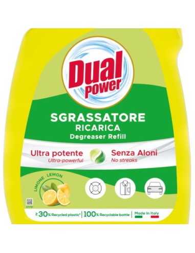 dual power sgrassatore universale spray 750ml - limone - ricarica: tuttocasashop.it: pulizia e cura della casa