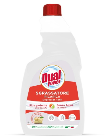 dual power sgrassatore universale spray 750ml - marsiglia - ricarica: tuttocasashop.it: pulizia e cura della casa