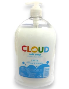 cloud sapone liquido - 1 litro - con erogatore - latte: tuttocasashop.it: igiene e cura della persona